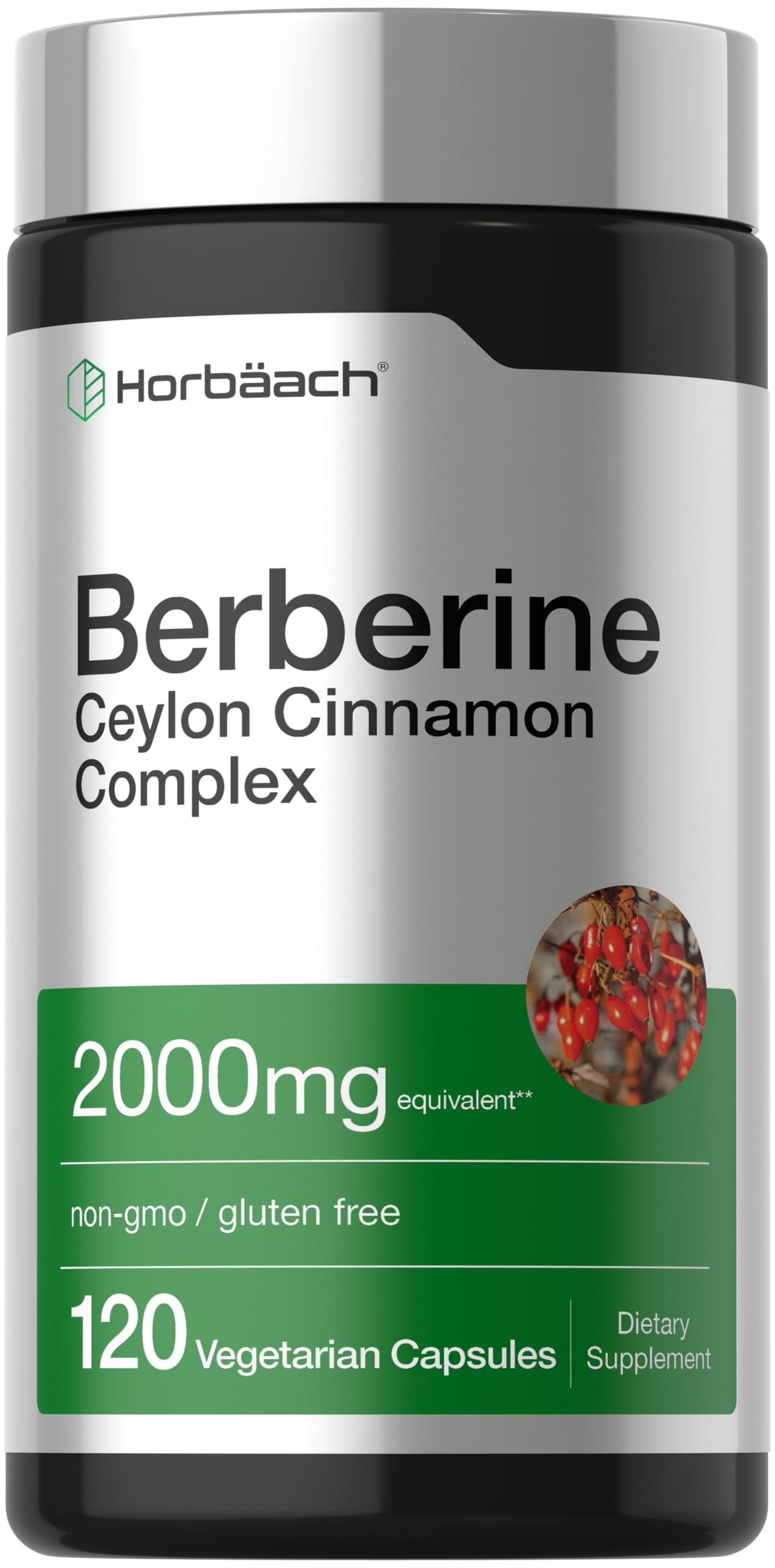 Amazon.com: Horbäach Berberine with Ceylon Cinnamon Complex | 120